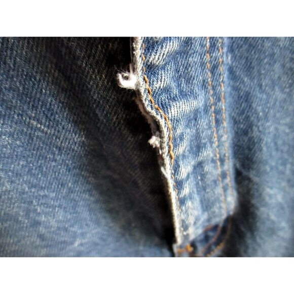 Vintage Mens Levi's Jeans 42x32 517 Men's Orange Tab Bootcut Raw Denim Jeans USA - Picture 5 of 6